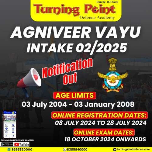 Airforce Agniveer Vayu intake 02/2025